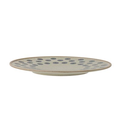 Bloomingville Tinni Tallrik, Blå, Stengods - 12-pack