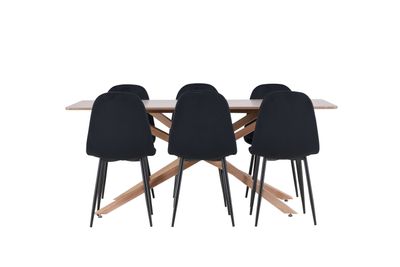 Venture Home Piazza Matbord med Polar Matstol