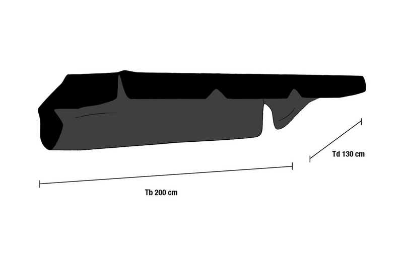 Brafab Bonn hammocktak svart