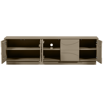 WOOOD TEO TV-bänk i FSC-certifierad furu, lerfärgad