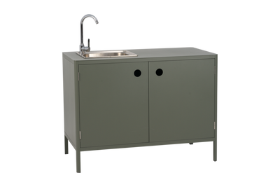 Brafab Kelia utekök med vask och kran Nordic Green