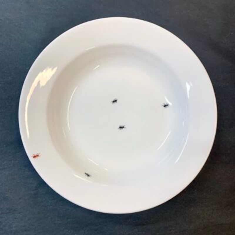 Gustavsberg FEM MYROR, Tallrik 23 cm, djup
