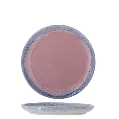 Bloomingville Paula Tallrik, Rose, Stengods - 8-pack