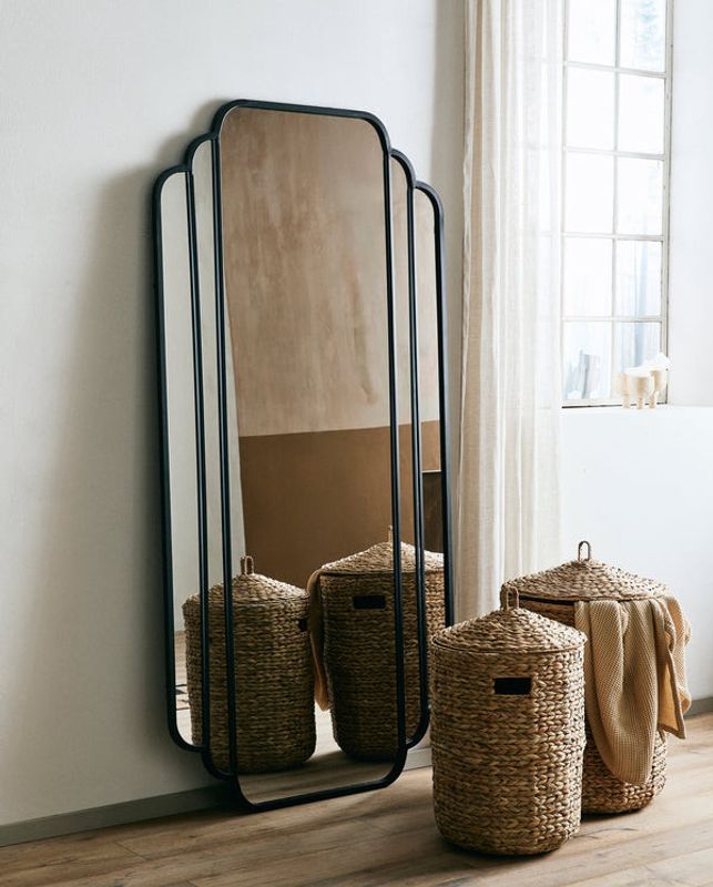 Nordal SKYLARK järn väggspegel - svart