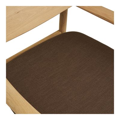 House Nordic Olvera Loungefåtölj med fotpall Natur/Brun