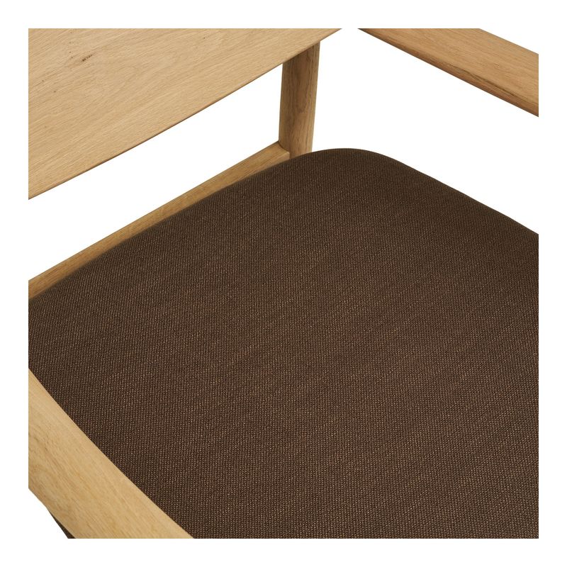 House Nordic Olvera Loungefåtölj med fotpall Natur/Brun