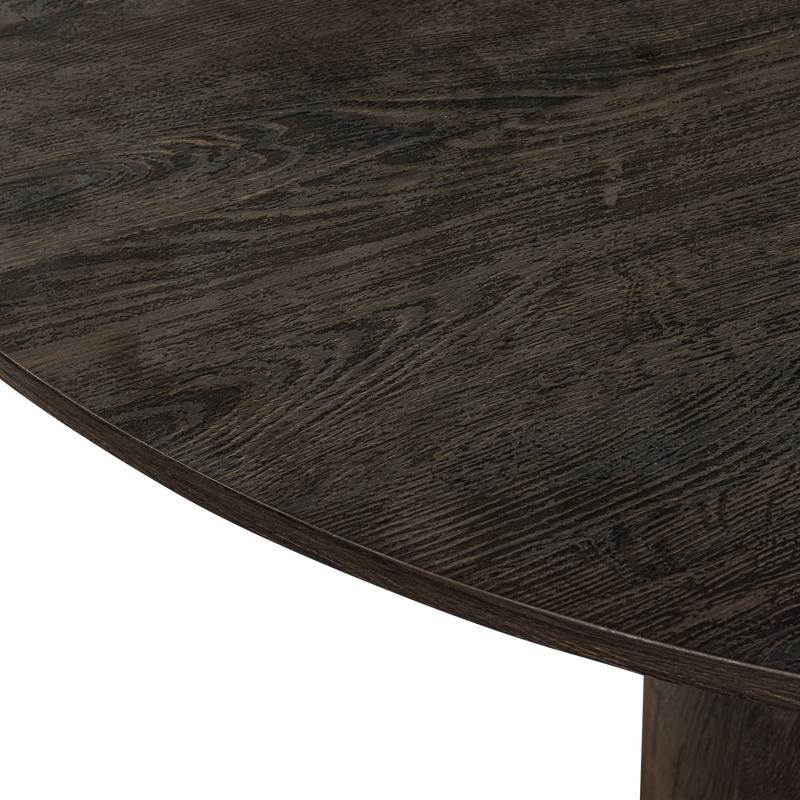 WOOOD Maan Soffbord MDF Mörkbrun 35xØ100 cm