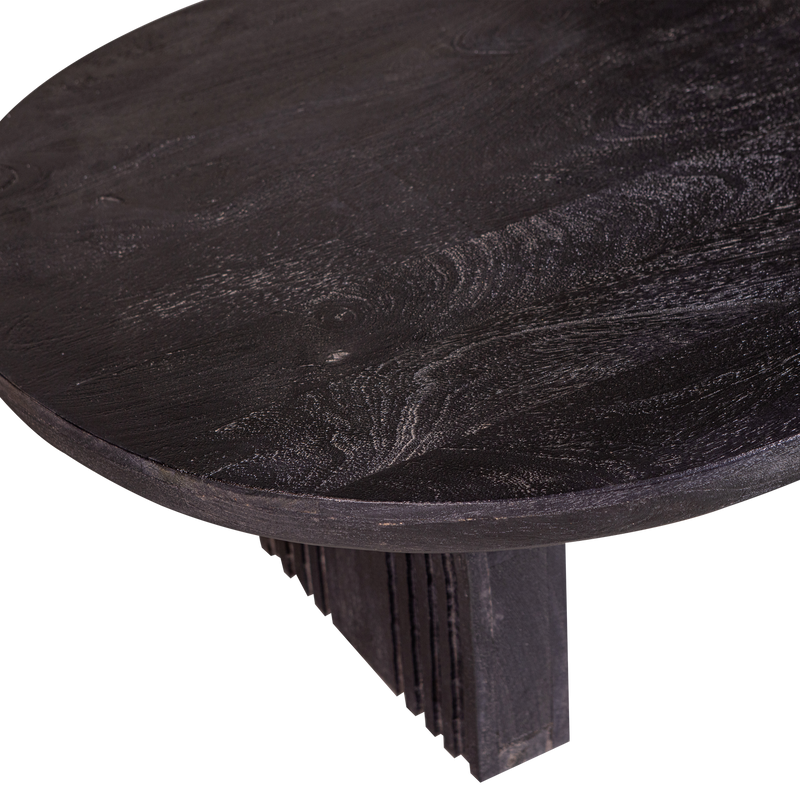 WOOOD STEPPE Soffbord i Mango Trä Svart