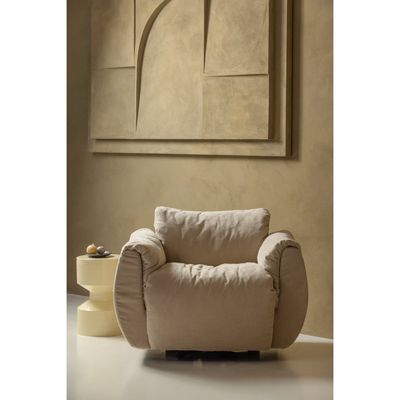 WOOOD HIDDE Sidobord Metall Gul