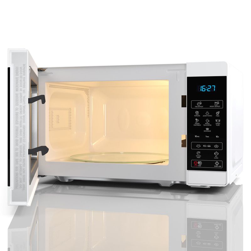 Sharp Mikrovågsugn 20l Digital panel 800W Vit