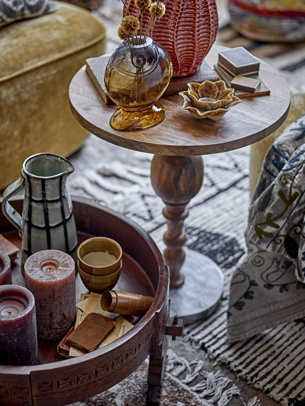 Bloomingville Paloma Pall i Mangoträ, Brun