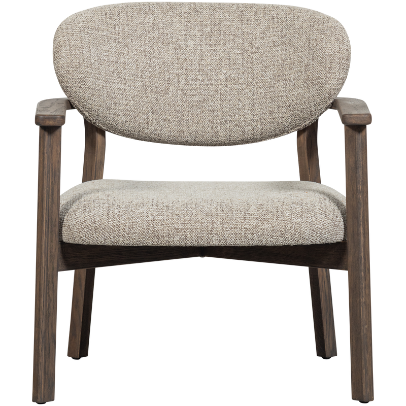 WOOOD Udar Fåtölj Natur med Träram Brun