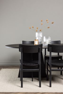 Venture Home Matbordet Bootcut Oval med Montros-stolar