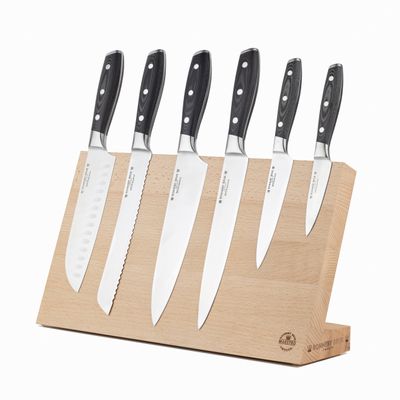 Ronneby Bruk – Magnetisk Knivhållare för 7 Knivar L37,5 × H22 cm