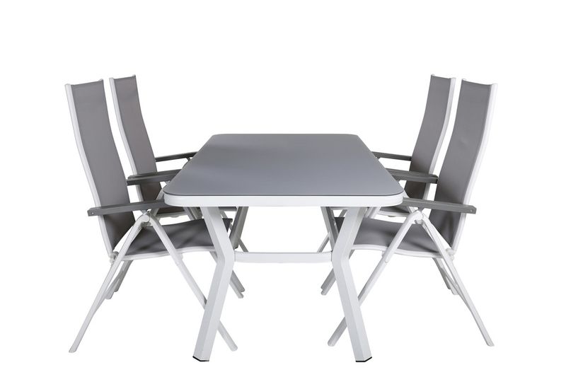 Venture Home Virya, Albany Matgrupp Grå Vit