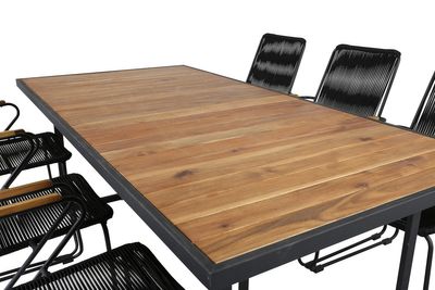 Venture Home Khung, Bois Matgrupp Svart Natur