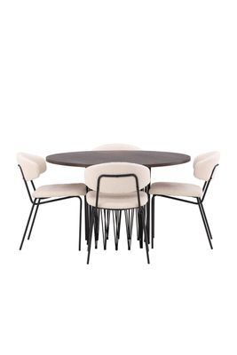 Venture Home Stone Rund Matgrupp