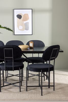 Venture Home Matgrupp Astrid med stolarna Stella