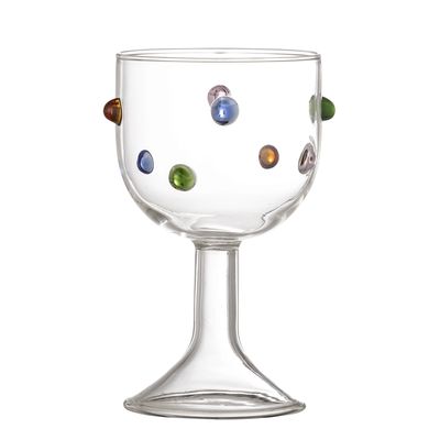 Bloomingville Thalia Wine Glas, Clear, Glas - 4-pack