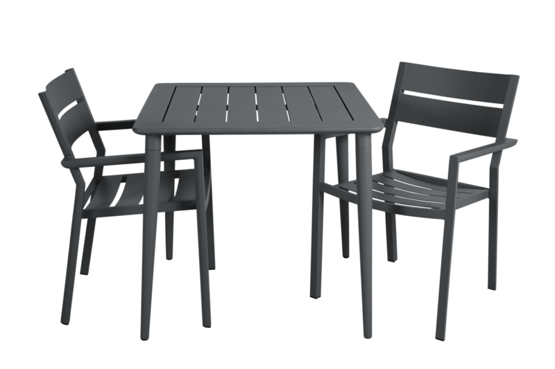 Brafab Nimes matbord 78x78 cm antracit