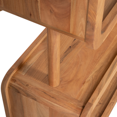 WOOOD Rattle Öppen Hylla i Naturligt Akaciahus