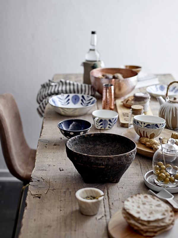 Creative Collection Camellia Skål, Blå, Porcelain - 12-pack