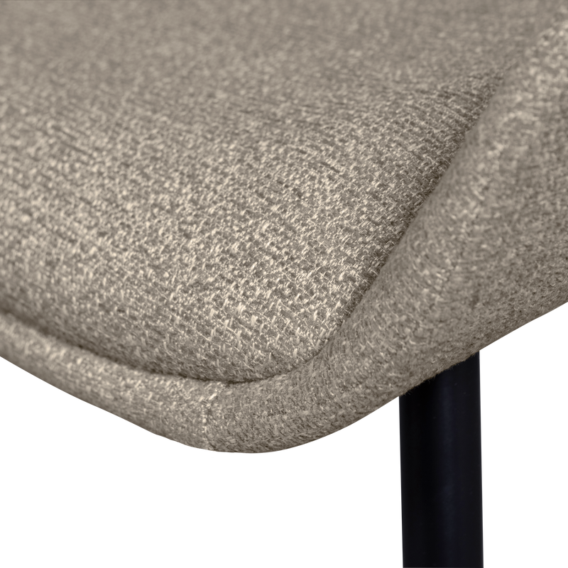 WOOOD Parade Matstol i Melangetextil Sand 2 st