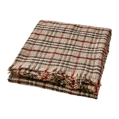 Affari of Sweden TAGE Filt, Flerfärgad/Beige 180 x 130 cm