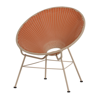 WOOOD Kazoun Trädgårdsloungestol i Orange Konstrotting