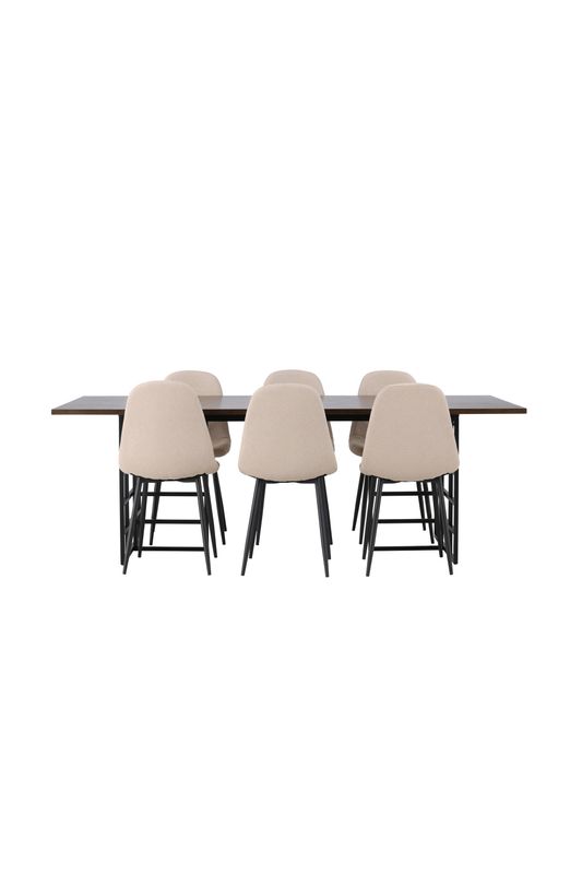 Venture Home Matgrupp Ystad med Polar-stolar