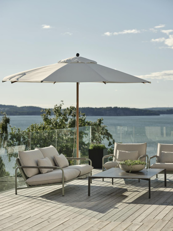 Brafab Paliano Parasoll 350 cm Natur/Vit