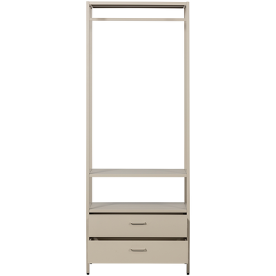 WOOOD Ferris Öppet Klädskåp 70 cm i Metall Sand