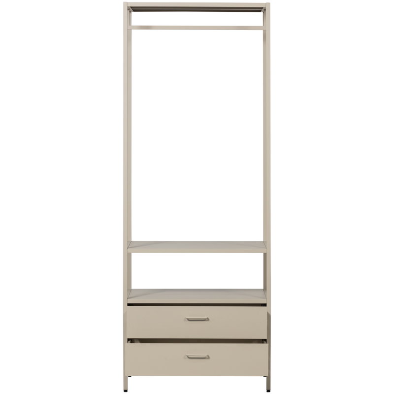 WOOOD Ferris Öppet Klädskåp 70 cm i Metall Sand