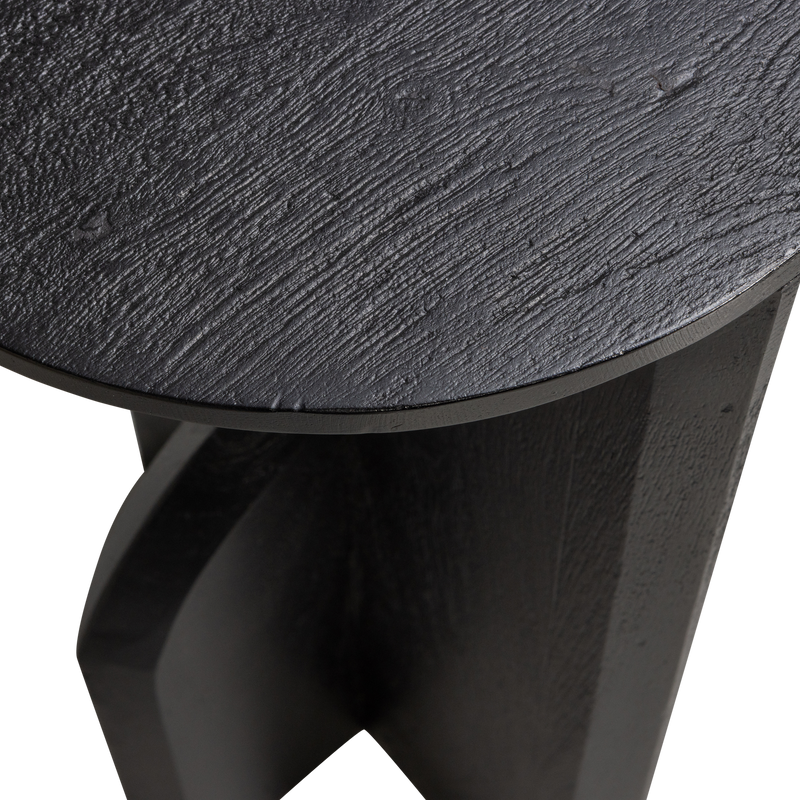 WOOOD Kioni Smal Sidobord i Svart Akaciahus