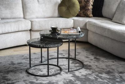 By Boo Romeo Soffbord Svart (set om 2)
