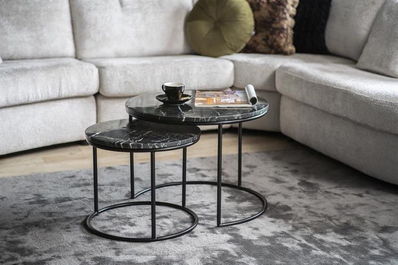 By Boo Romeo Soffbord Svart (set om 2)