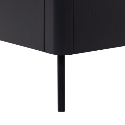 WOOOD Gunnar TV-bänk 200 cm Matt Svart FSC-certifierad