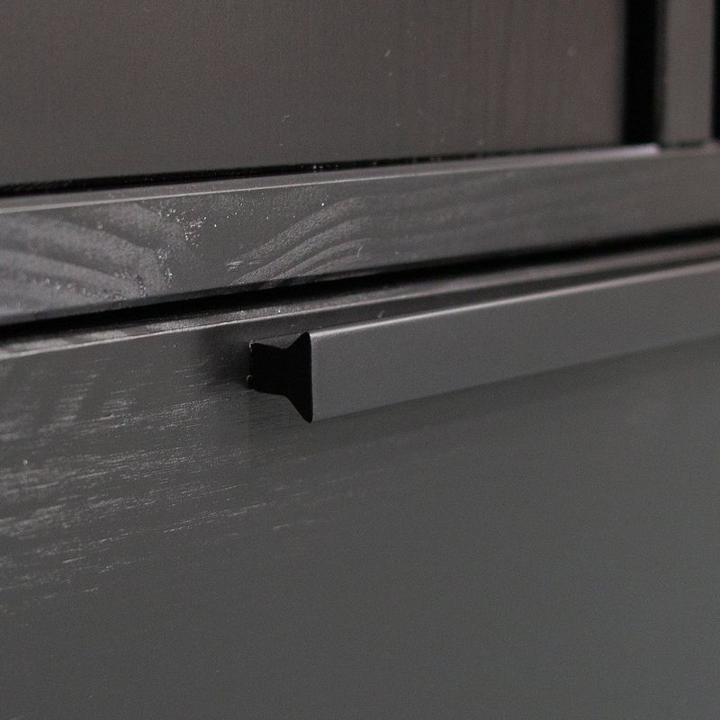 WOOOD Adam 2-dörrars Skåp i Svart Furu