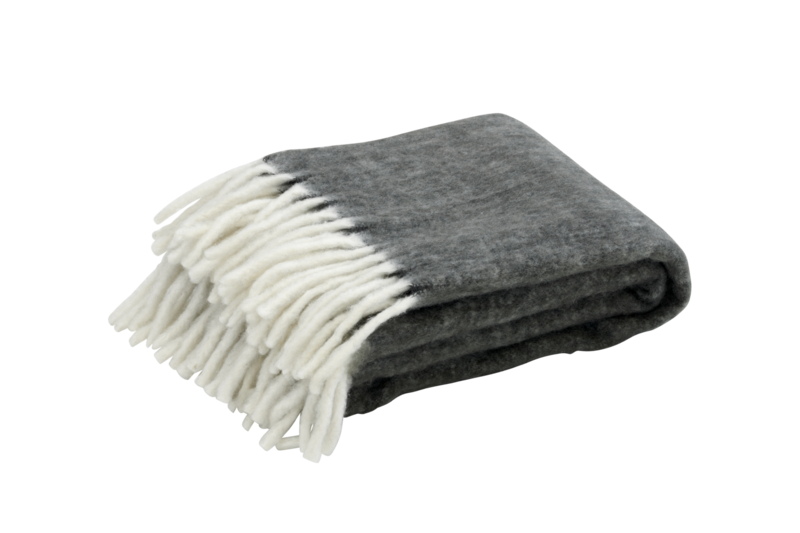 Brafab Handzame Pläd Ljusgrå