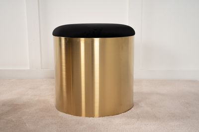 Furniture Fashion Puff Puff Sittpuff i Sammet och Guld