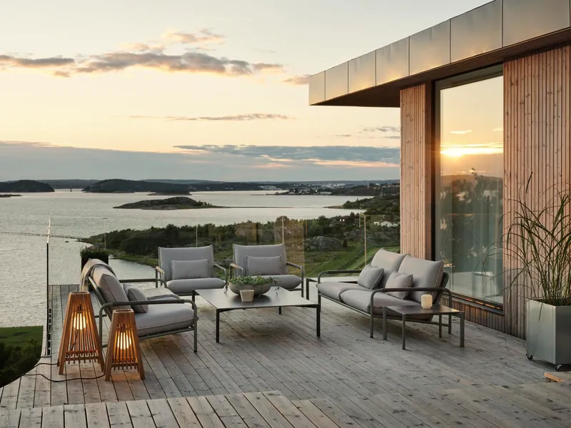 Brafab Lerberget 2,5-sits soffa grön / ash