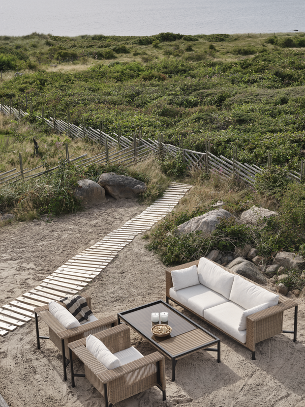 Brafab Shell Soffa Teddy Rice/Black