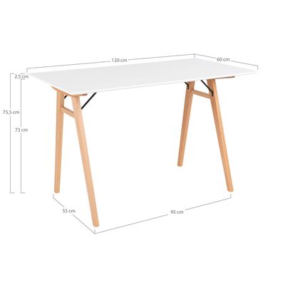 House Nordic Vojens Skrivbord Vit