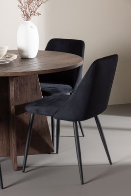 Venture Home Bootcut Matbord med Night Matstol