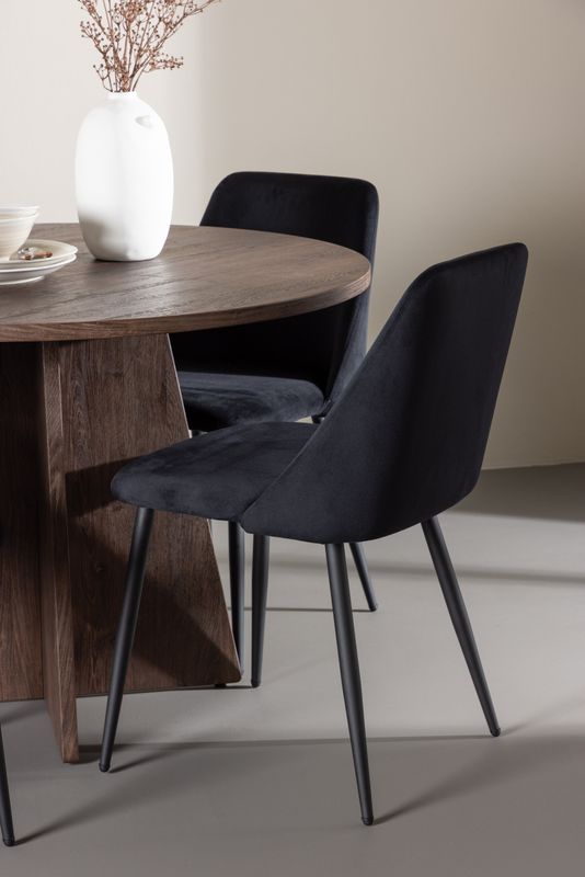 Venture Home Bootcut Matbord med Night Matstol