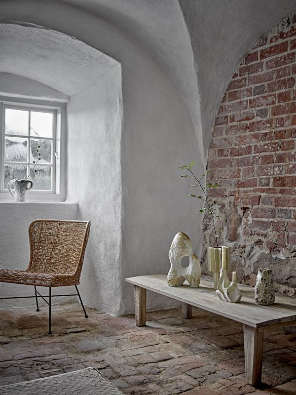 Bloomingville Eviella Dekoration i Stengods, Natur