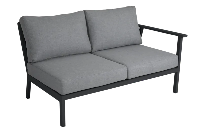 Brafab Samvaro Höger+Vänster Avslut 2-Sits Antracit