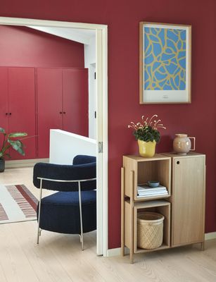 Hübsch Cube Konsolbord Natur 76x25xh90cm