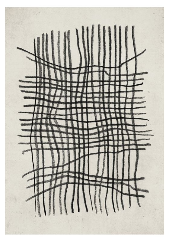 Venture Home Linework Poster Beige