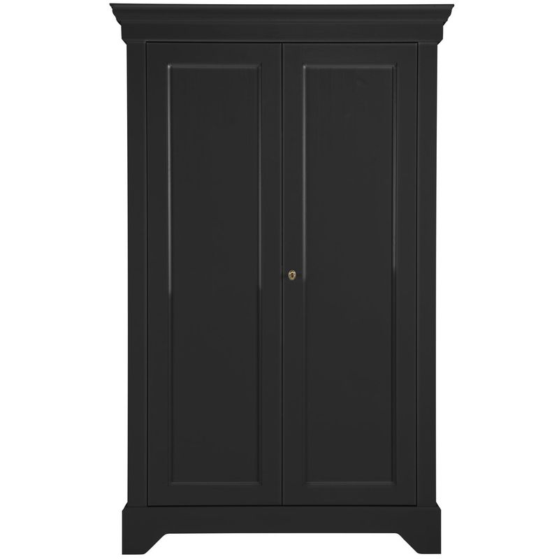 WOOOD Isabel Brocante Skåp i Matt Svart Furu